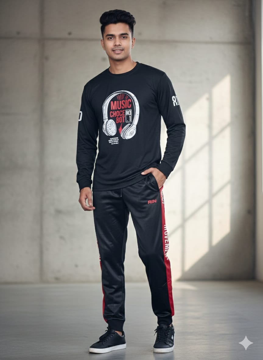 Full Sleeve Tshirt and Trouser Set