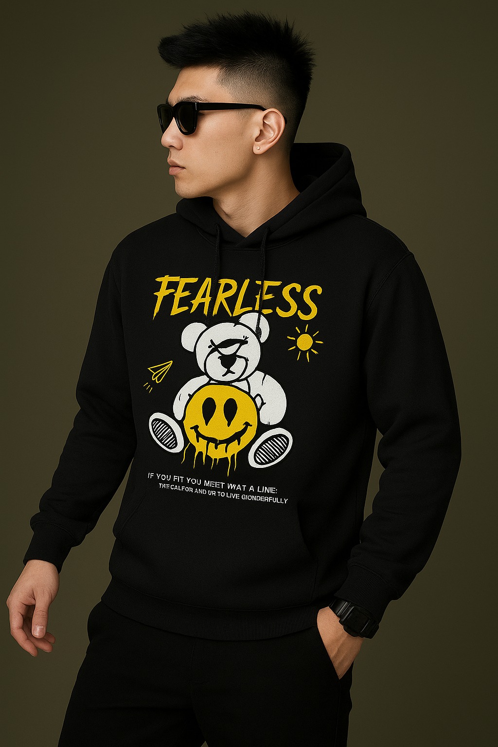 Drop Shoulder Hoodie for Men and Women