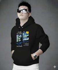 Drop Shoulder Hoodie for Men and Women