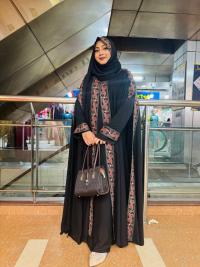 দুবাই লাক্সারি আবায়া | প্রিমিয়াম দুবাই চেরি ফেব্রিক্স | অরিজিনাল এমব্রয়ডারি ও স্টোন ওয়ার্ক | ইনার ও হিজাব সহ সম্পূর্ণ সেট