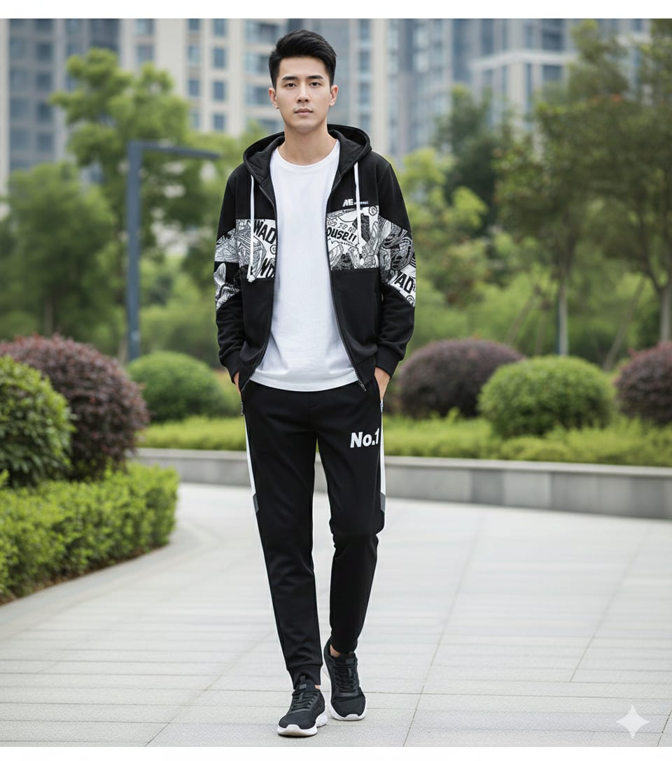 Hoodie and Trouser Combo Set