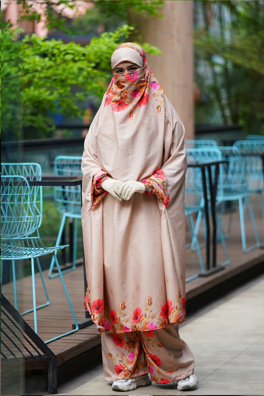 প্রিমিয়াম কোরিয়ান রেয়ন লাক্সারি প্লাজু সেট | দীর্ঘ কাট, ফ্লোয়ি ডিজাইন ও বিশাল ঘের | নিকাব সহ এলিগেন্ট আউটফিট