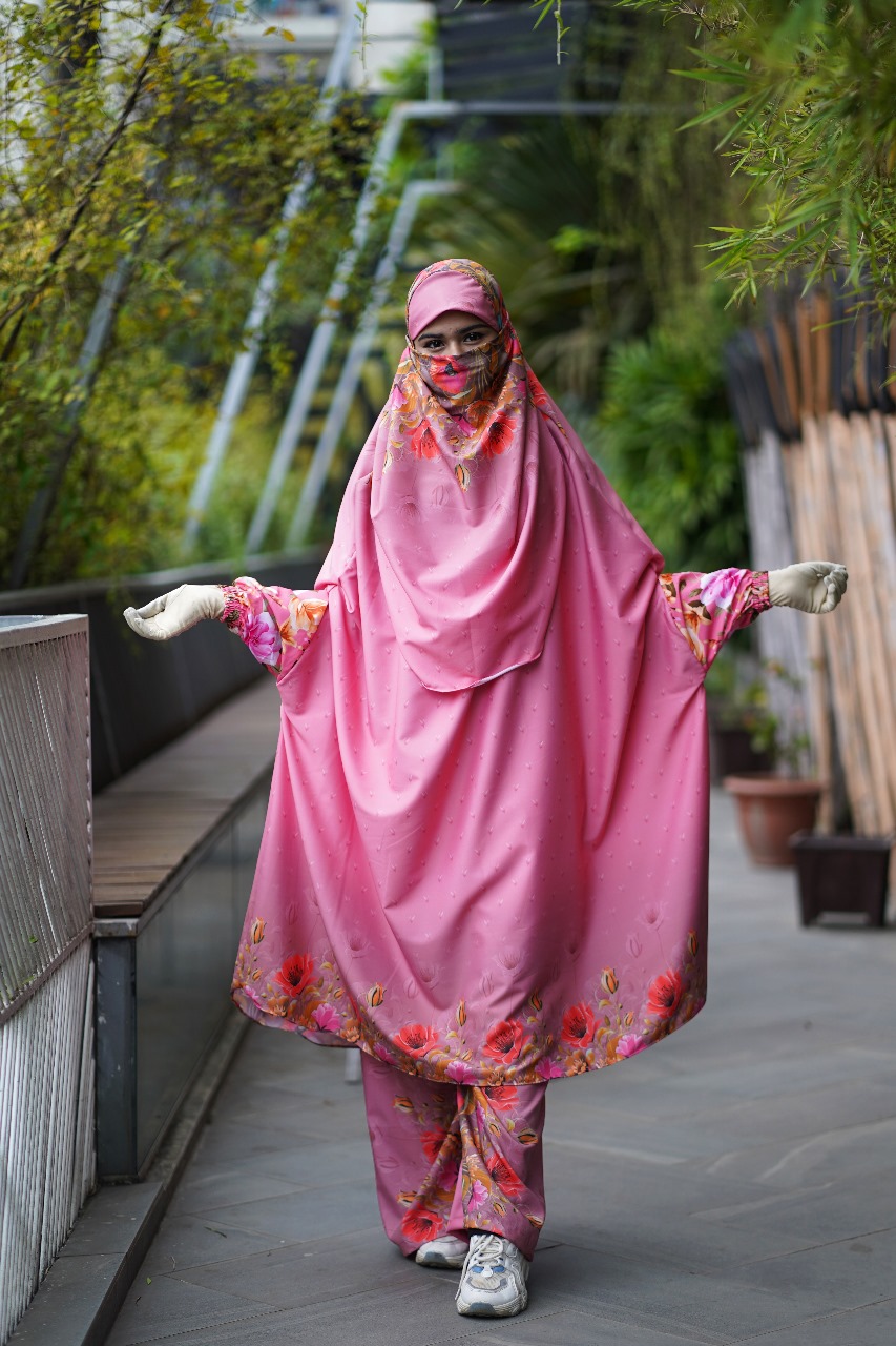 প্রিমিয়াম কোরিয়ান রেয়ন লাক্সারি প্লাজু সেট | দীর্ঘ কাট, ফ্লোয়ি ডিজাইন ও বিশাল ঘের | নিকাব সহ এলিগেন্ট আউটফিট