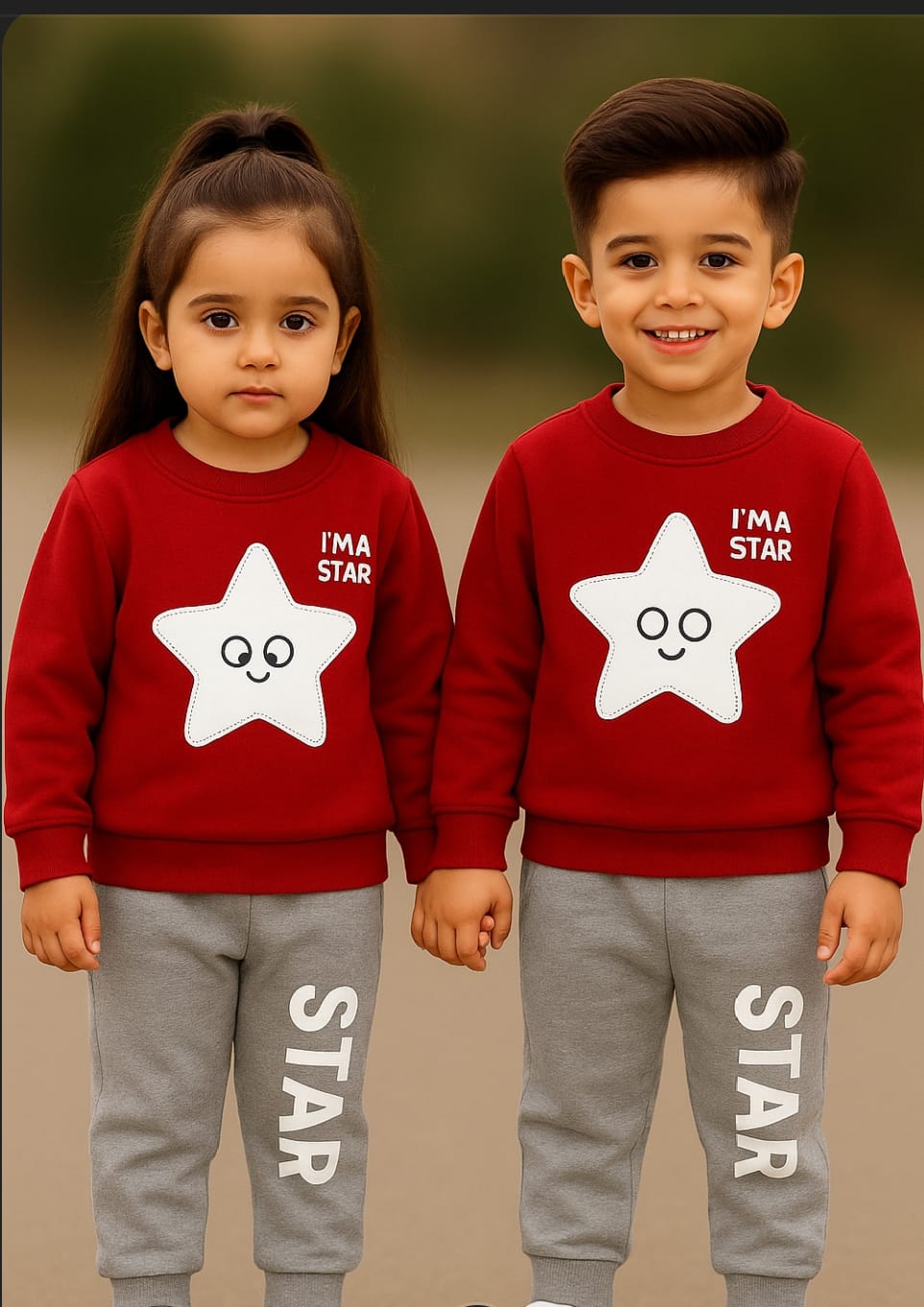 Elegant Stylish Baby sweetshart and trouser  Set