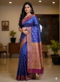 💎 এলিগ্যান্ট কাশ্মীরি কাতান শাড়ি: ঐতিহ্য ও আভিজাত্যের নিখুঁত মিশেল!