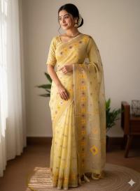 Half Silk Jamdani Print Saree