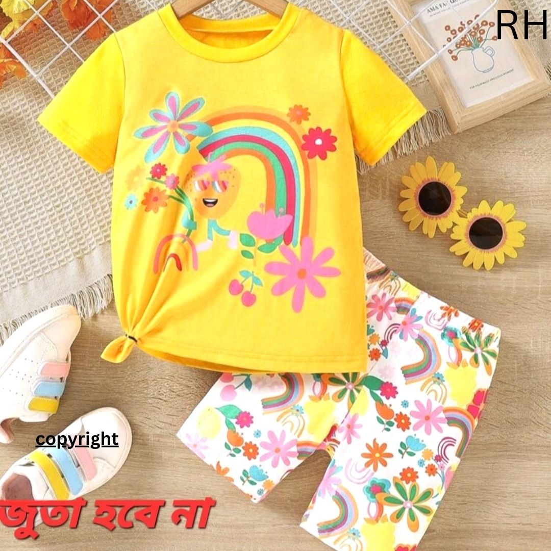 Half Sleeve T-shirt & Pant Set