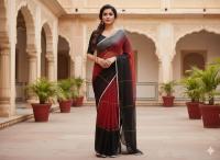 Half Silk Saree with blause pcs