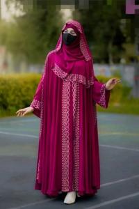 এক্সক্লুসিভ শাহজাদি আবায়া সেট - প্রিমিয়াম দুবাই চেরি ও স্টোন ওয়ার্ক ডিজাইন