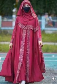 এক্সক্লুসিভ শাহজাদি আবায়া সেট - প্রিমিয়াম দুবাই চেরি ও স্টোন ওয়ার্ক ডিজাইন