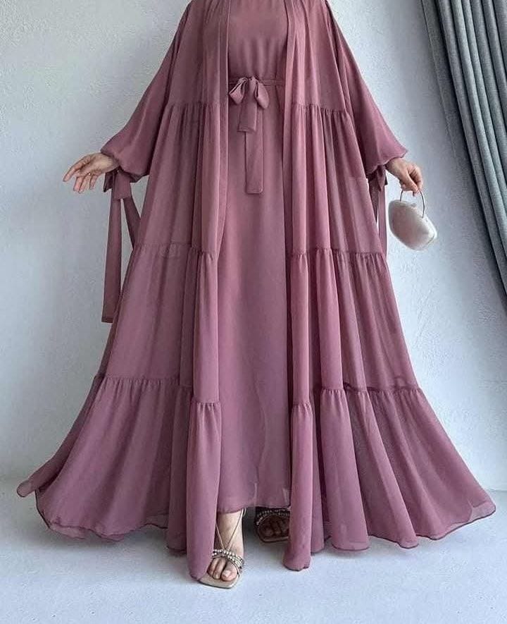 এক্সক্লুসিভ পরী কটি বোরকা সেট - প্রিমিয়াম দুবাই চেরি ফেব্রিক