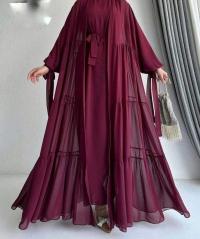 এক্সক্লুসিভ পরী কটি বোরকা সেট - প্রিমিয়াম দুবাই চেরি ফেব্রিক