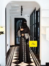 প্রিমিয়াম অরিজিনাল দুবাই ফেব্রিক্স "Abaya In Pori" - এমব্রয়ডারি কটি ও ইনার সেট