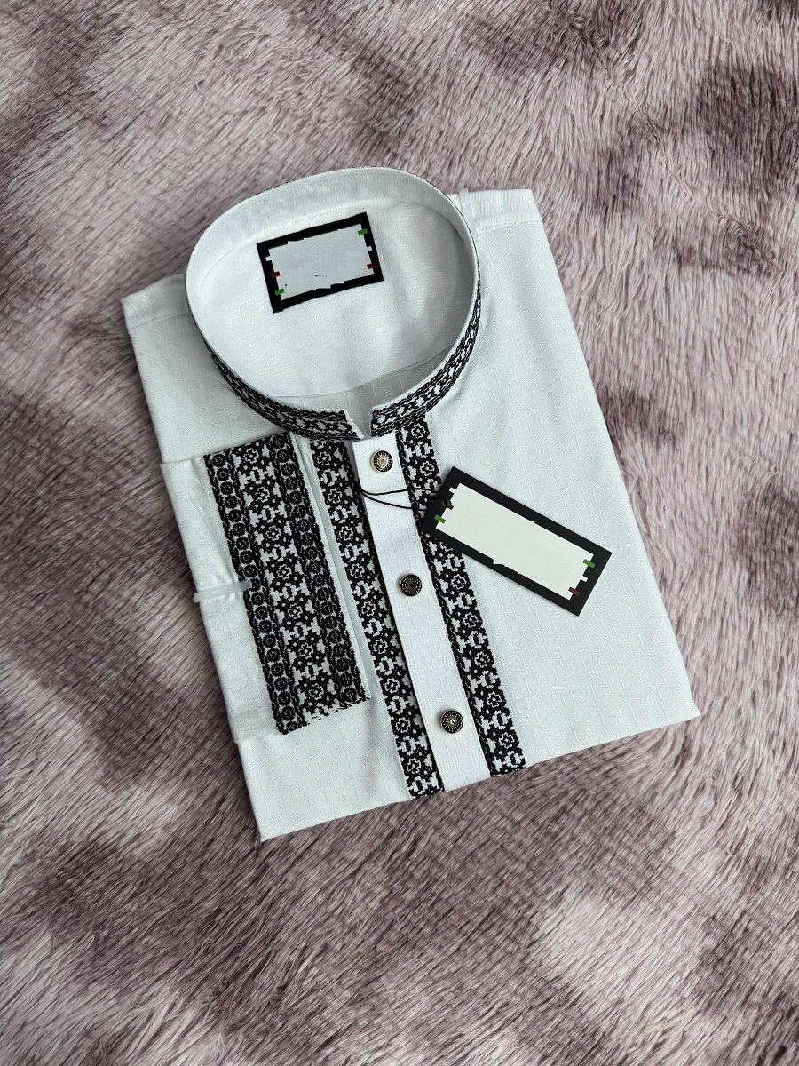 এক্সক্লুসিভ এমব্রয়ডারি কটন পাঞ্জাবি - প্রিমিয়াম সফট ফেব্রিক ও নিখুঁত কারুকাজ