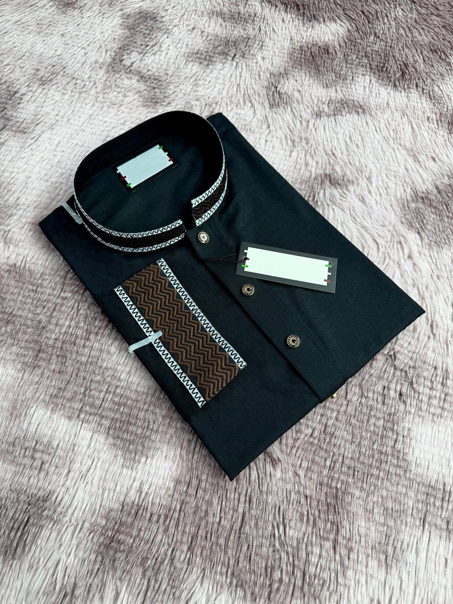 এক্সক্লুসিভ এমব্রয়ডারি কটন পাঞ্জাবি - প্রিমিয়াম সফট ফেব্রিক ও নিখুঁত কারুকাজ