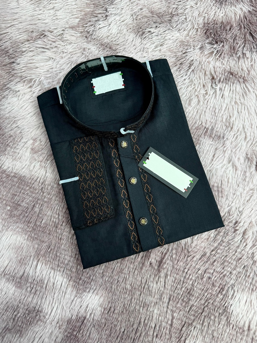 এক্সক্লুসিভ এমব্রয়ডারি কটন পাঞ্জাবি - প্রিমিয়াম সফট ফেব্রিক ও নিখুঁত কারুকাজ