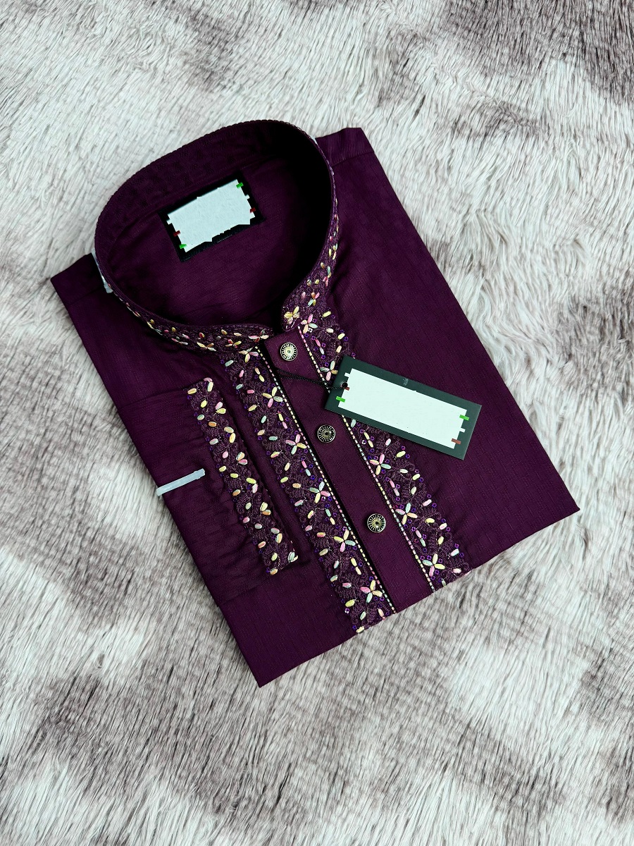 রয়্যাল কট সিকোয়েন্স এমব্রয়ডারি পাঞ্জাবি