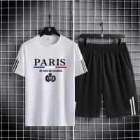 Black Manhattan 160 GSM Mesh T-Shirt & Short Pant Set | DR Fashion