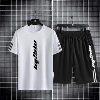 Black Manhattan 160 GSM Mesh T-Shirt & Short Pant Set | DR Fashion