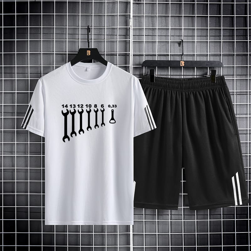 Mash T-Shirt & Short Pant Set | 160 GSM Breathable Fabric | Casual Summer Combo | Sizes M/L/XL
