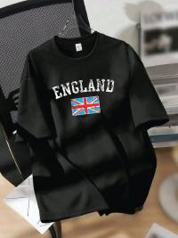 England Heritage Edition Drop Shoulder T-Shirt Black