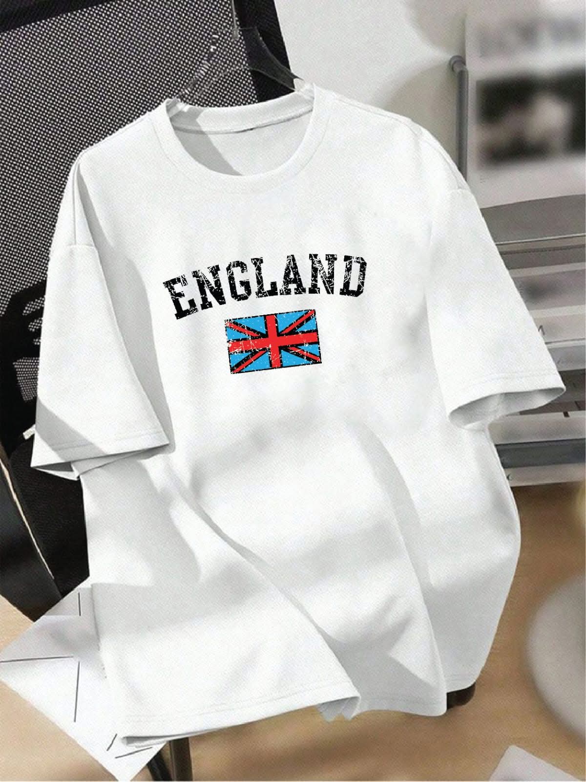 England Heritage Edition Drop Shoulder T-Shirt White