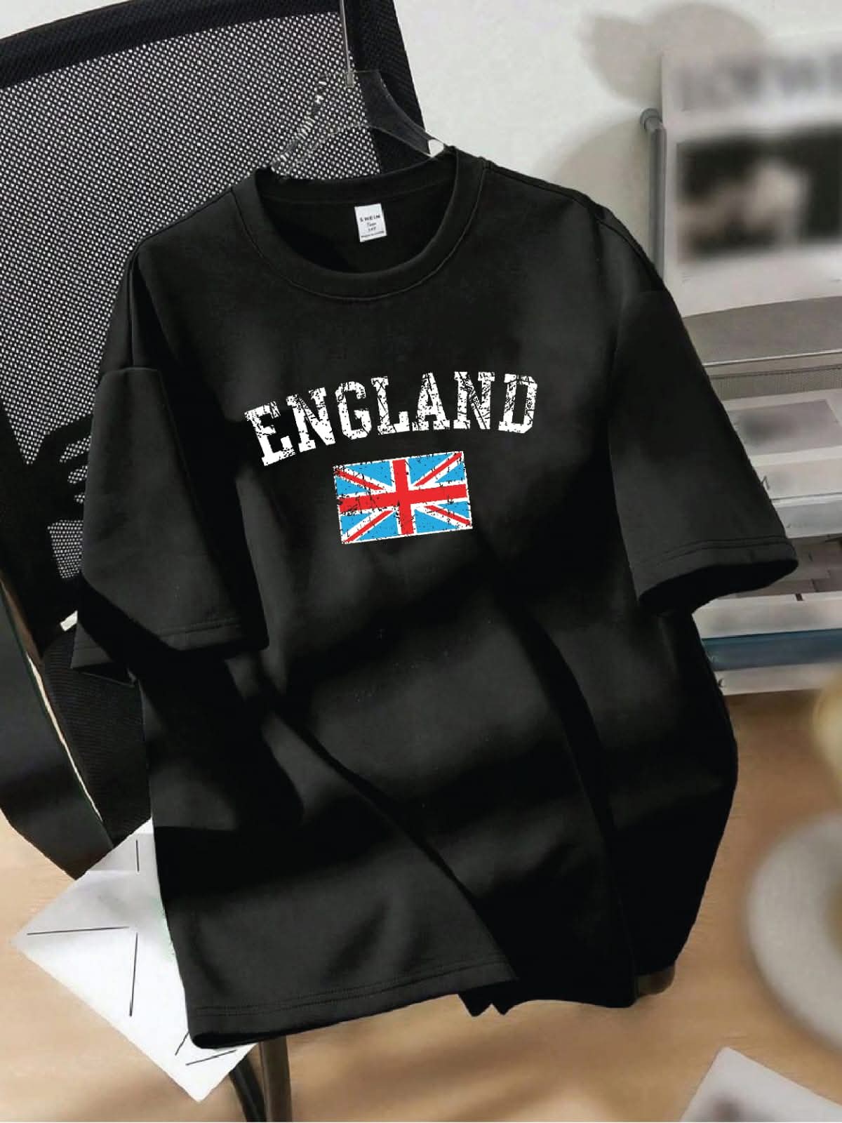 England Heritage Edition Drop Shoulder T-Shirt Black