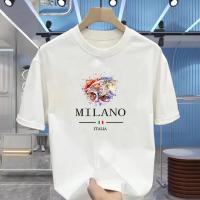 Milano Urban Fashion Drop Shoulder T-Shirt - White