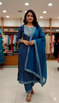 সফট কটন থ্রি-পিস কালেকশন - আরামদায়ক ও মার্জিত ডিজাইন