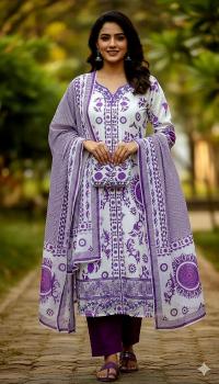 সফট কটন থ্রি-পিস কালেকশন - আরামদায়ক ও মার্জিত ডিজাইন