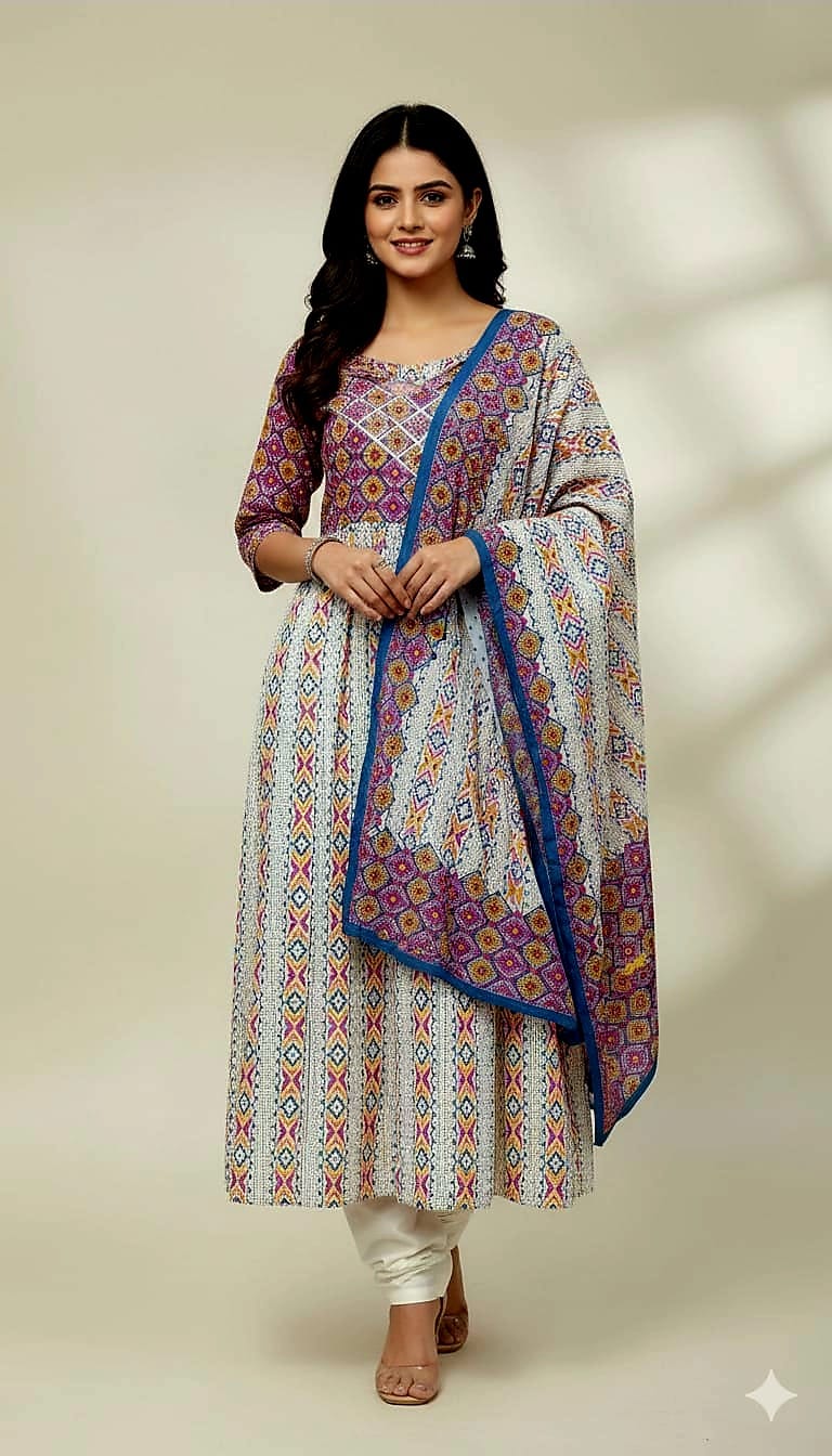 সফট কটন থ্রি-পিস কালেকশন - আরামদায়ক ও মার্জিত ডিজাইন