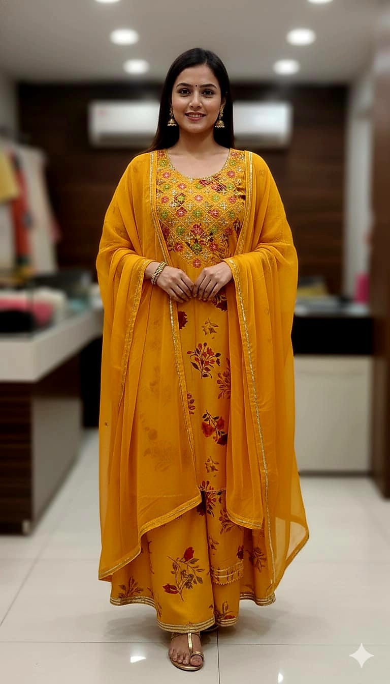 সফট কটন থ্রি-পিস কালেকশন - আরামদায়ক ও মার্জিত ডিজাইন