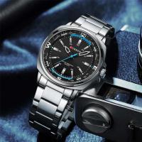 CURREN 8455 Luminous Stainless Steel Quartz Watch For Men