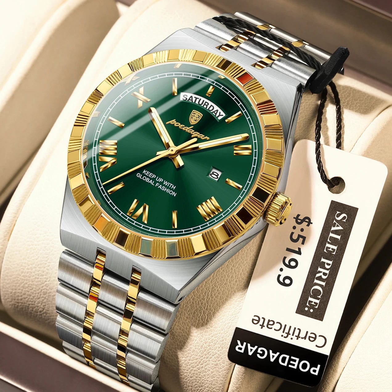 Luminous Quartz Men's Watch