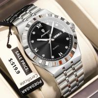 Poedagar 872 Luxury Fashion Stainless Steel Waterproof Watch For Men