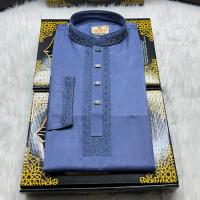 এমব্রয়ডারি চায়না কটন পাঞ্জাবি - স্ন্যাপ বাটন ও মার্জিত ডিজাইন