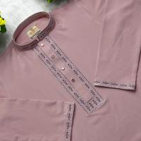 অরিজিনাল চায়না জাফরান এমব্রয়ডারি পাঞ্জাবি - প্রিমিয়াম কাফ হাতা ও স্ন্যাপ বাটন কালেকশন