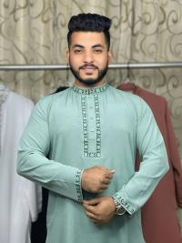 অরিজিনাল চায়না স্টিচ এমব্রয়ডারি পাঞ্জাবি - স্ন্যাপ বাটন প্রিমিয়াম কালেকশন