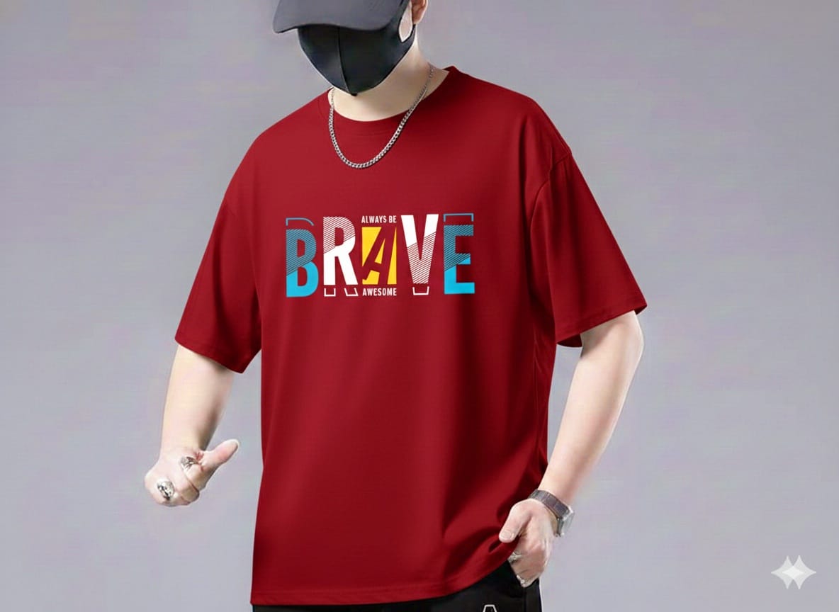 Brave Premium Drop Shoulder T-shirt
