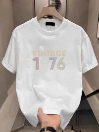 Premium Off-White Drop Shoulder T-Shirt - Vintage 1976 Print