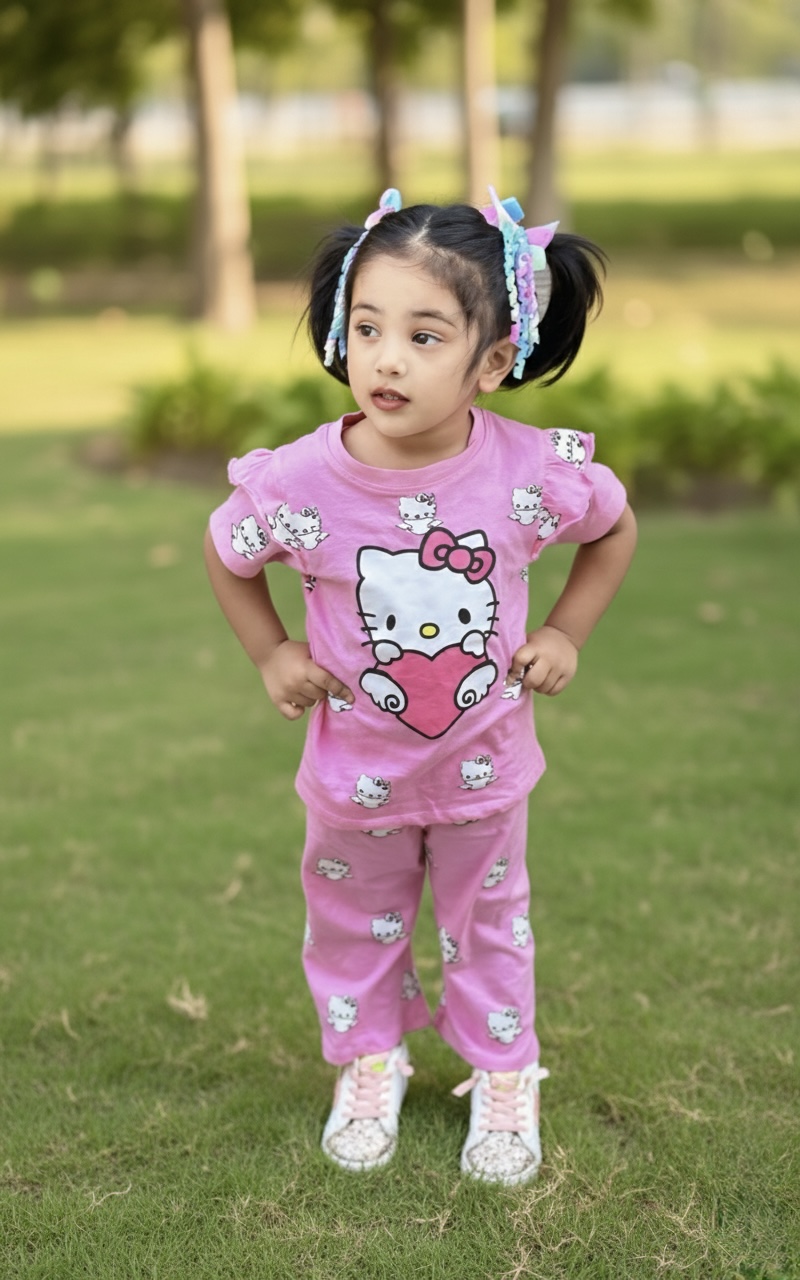 Half Sleeve T-shirt and Pant Set-04