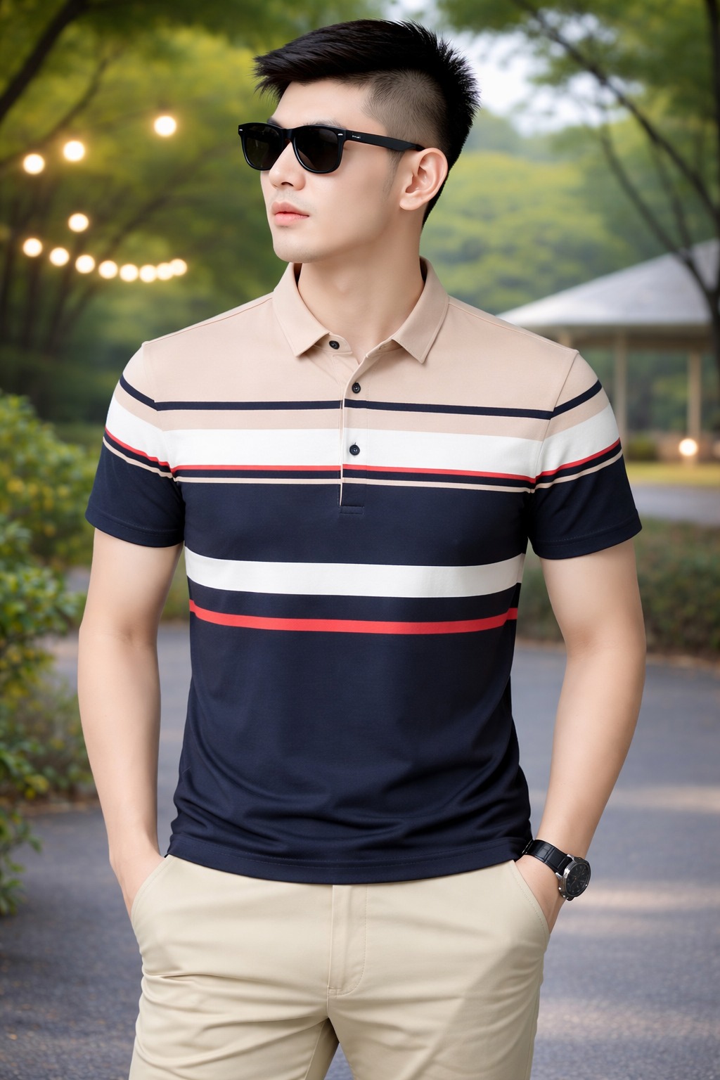 Elegant stylish polo shirt
