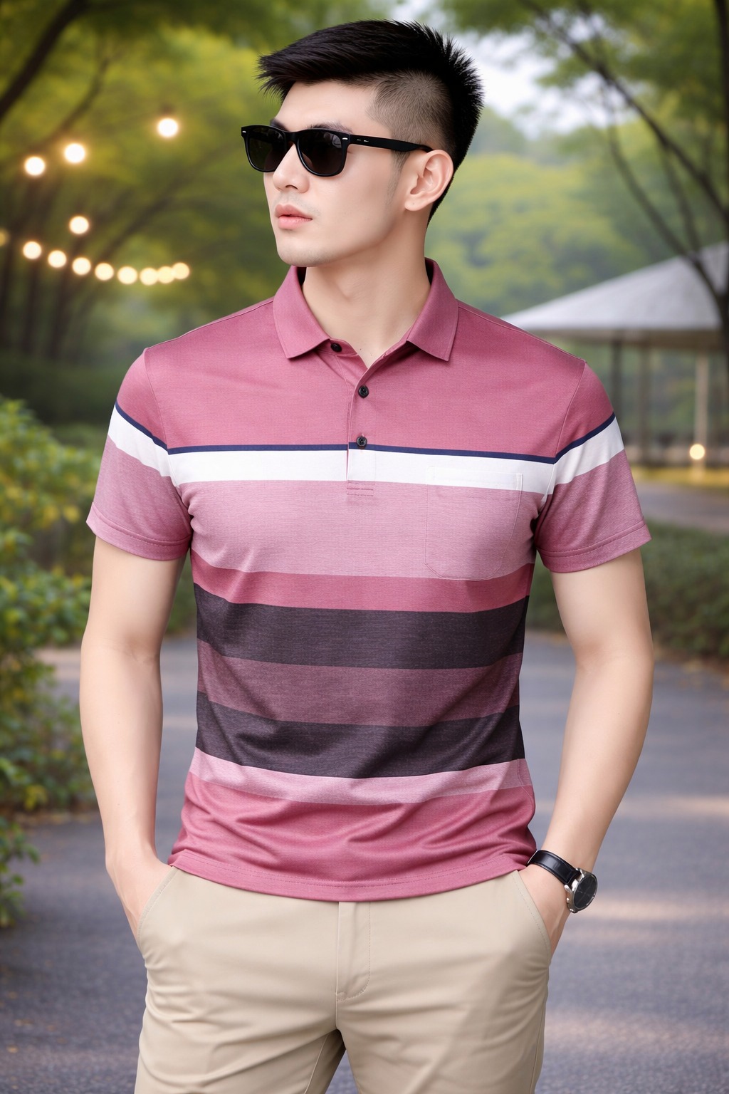 Elegant stylish polo shirt