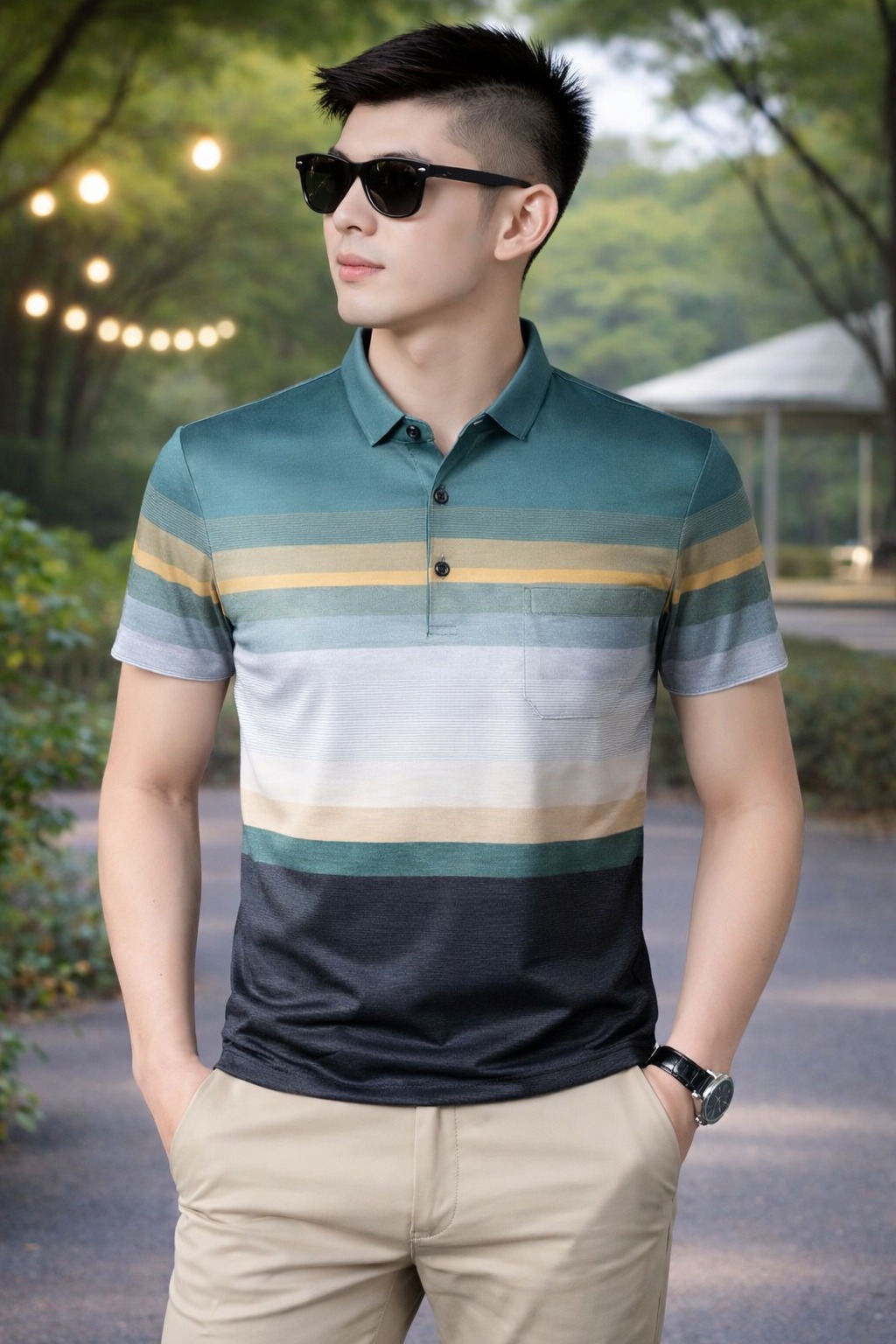 Elegant stylish polo shirt