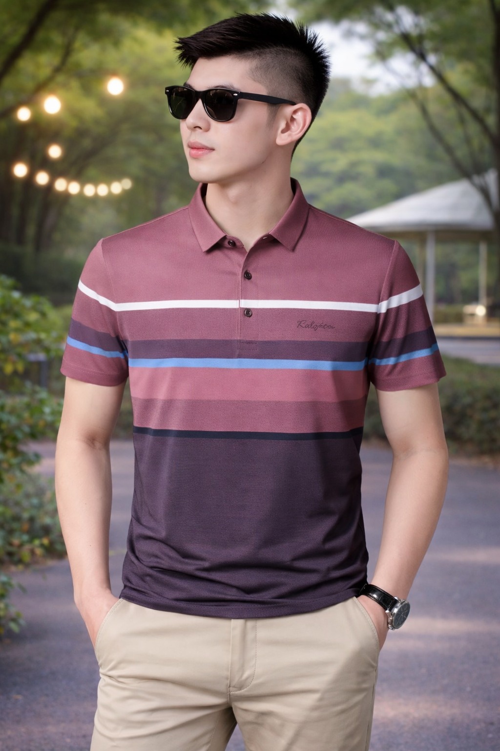 Elegant stylish polo shirt