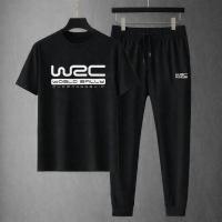 Mesh T-Shirt & Trouser Combo – Motorsport Text Graphic (Black)