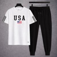 Trendy Mesh T-Shirt & Trouser Combo – American Style Print