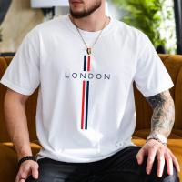 Premium Cotton Drop Shoulder T-Shirt with BLACK Text Print – White | Unisex