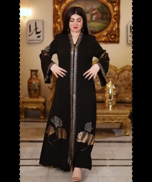 প্রিমিয়াম দুবাই কোটি বোরকা সেট - ৪ লেয়ার হিজাবসহ স্টোন ওয়ার্ক কালেকশন