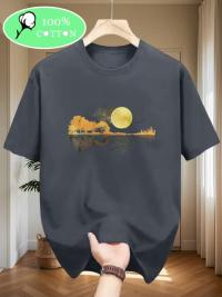 Premium Black Graphic T-Shirt – Badminton Sports Design